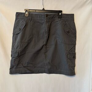 Sonoma Size 14 Charcoal Cotton Skirt